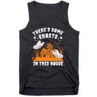 Theres Some Ghosts In This House Ghost Halloween Funny Tank Top