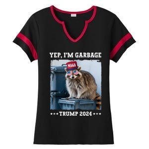 Trump’S Supporters Garbage Joe Biden Republican Trump 2024 Ladies Halftime Notch Neck Tee