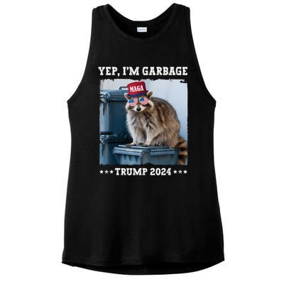 Trump’S Supporters Garbage Joe Biden Republican Trump 2024 Ladies PosiCharge Tri-Blend Wicking Tank