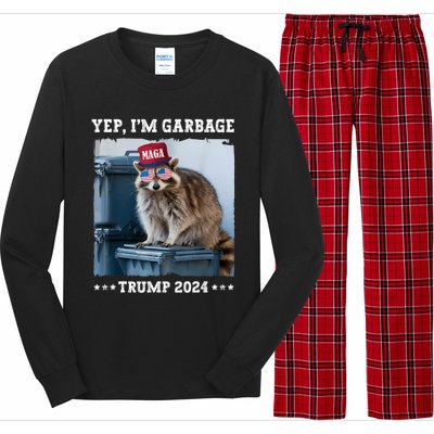 Trump’S Supporters Garbage Joe Biden Republican Trump 2024 Long Sleeve Pajama Set