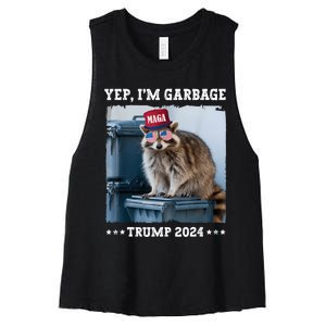 Trump’S Supporters Garbage Joe Biden Republican Trump 2024 Women's Racerback Cropped Tank