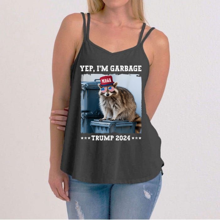 Trump’S Supporters Garbage Joe Biden Republican Trump 2024 Women's Strappy Tank