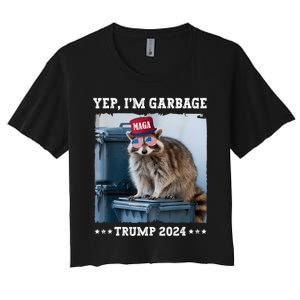 Trump’S Supporters Garbage Joe Biden Republican Trump 2024 Women's Crop Top Tee