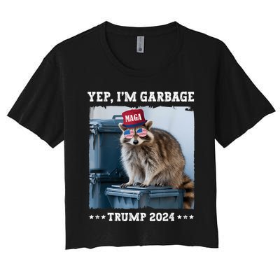 Trump’S Supporters Garbage Joe Biden Republican Trump 2024 Women's Crop Top Tee