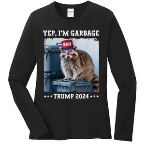 Trump’S Supporters Garbage Joe Biden Republican Trump 2024 Ladies Long Sleeve Shirt