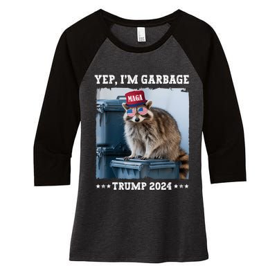 Trump’S Supporters Garbage Joe Biden Republican Trump 2024 Women's Tri-Blend 3/4-Sleeve Raglan Shirt