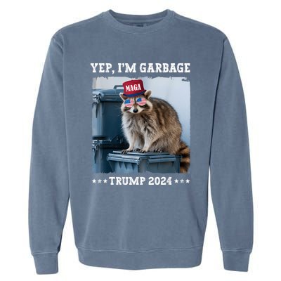 Trump’S Supporters Garbage Joe Biden Republican Trump 2024 Garment-Dyed Sweatshirt