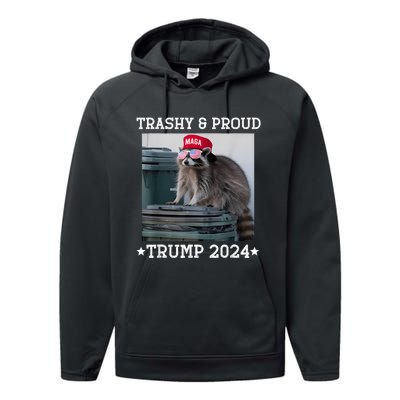 Trump’S Supporters Garbage Joe Biden Trashy And Proud Trump Performance Fleece Hoodie