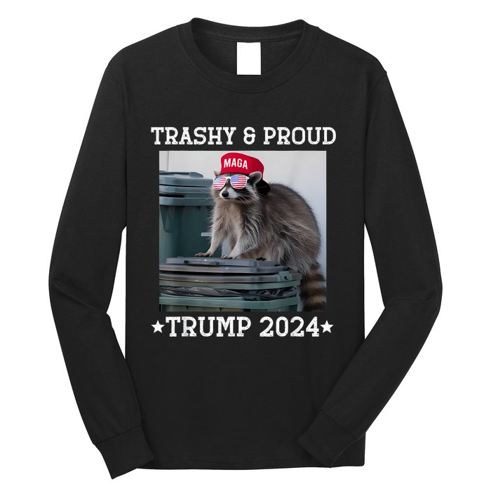 Trump’S Supporters Garbage Joe Biden Trashy And Proud Trump Long Sleeve Shirt