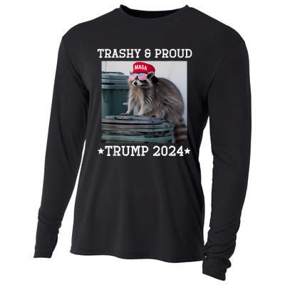 Trump’S Supporters Garbage Joe Biden Trashy And Proud Trump Cooling Performance Long Sleeve Crew