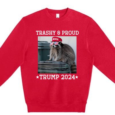 Trump’S Supporters Garbage Joe Biden Trashy And Proud Trump Premium Crewneck Sweatshirt