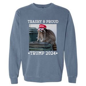 Trump’S Supporters Garbage Joe Biden Trashy And Proud Trump Garment-Dyed Sweatshirt