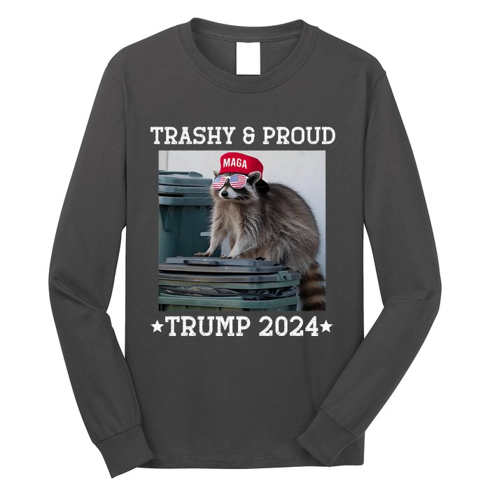 Trump’S Supporters Garbage Joe Biden Trashy And Proud Trump Long Sleeve Shirt