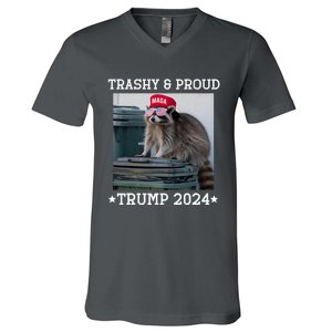 Trump’S Supporters Garbage Joe Biden Trashy And Proud Trump V-Neck T-Shirt