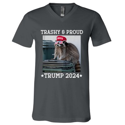 Trump’S Supporters Garbage Joe Biden Trashy And Proud Trump V-Neck T-Shirt