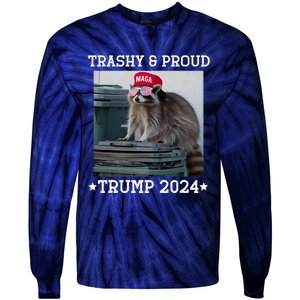 Trump’S Supporters Garbage Joe Biden Trashy And Proud Trump Tie-Dye Long Sleeve Shirt