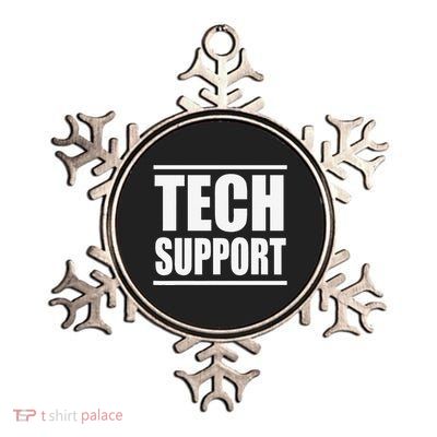 Tech Support Gift Metallic Star Ornament