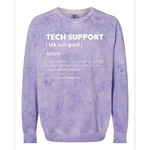 Tech Supporcool Gift Tech Support Gift Colorblast Crewneck Sweatshirt