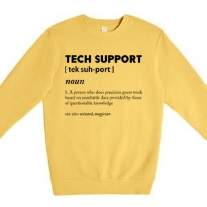 Tech Supporcool Gift Tech Support Gift Premium Crewneck Sweatshirt