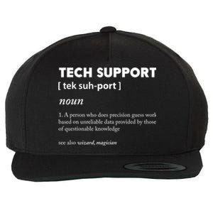 Tech Supporcool Gift Tech Support Gift Wool Snapback Cap