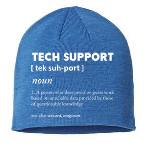 Tech Supporcool Gift Tech Support Gift Sustainable Beanie