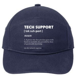 Tech Supporcool Gift Tech Support Gift 7-Panel Snapback Hat