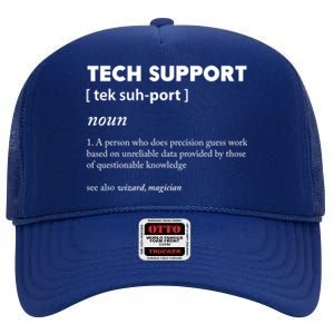 Tech Supporcool Gift Tech Support Gift High Crown Mesh Back Trucker Hat