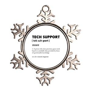 Tech Supporcool Gift Tech Support Gift Metallic Star Ornament