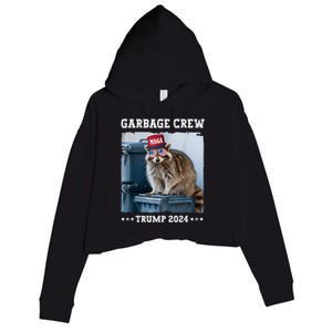 Trump’S Supporters Garbage Joe Biden Republican Garbage Crew Crop Fleece Hoodie