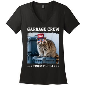 Trump’S Supporters Garbage Joe Biden Republican Garbage Crew Women's V-Neck T-Shirt