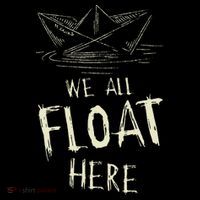The Ss Georgie Paper Boat We All Float Here Quote Poster
