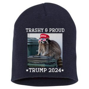 Trump’S Supporters Garbage Joe Biden Trashy And Proud Trump Short Acrylic Beanie