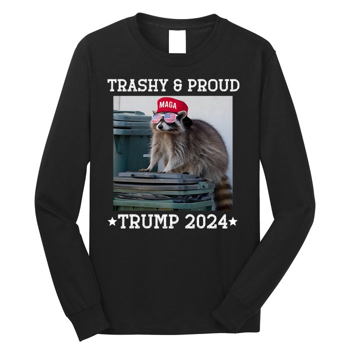 Trump’S Supporters Garbage Joe Biden Trashy And Proud Trump Long Sleeve Shirt