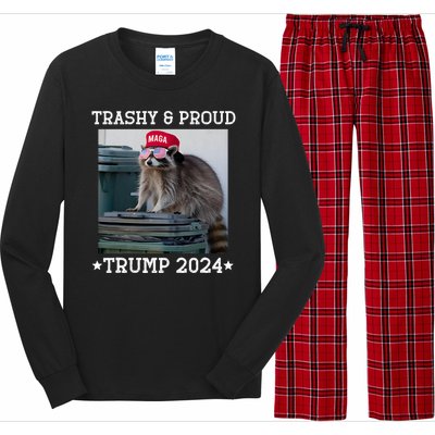 Trump’S Supporters Garbage Joe Biden Trashy And Proud Trump Long Sleeve Pajama Set