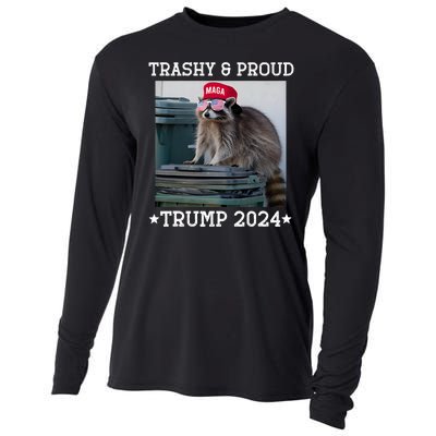 Trump’S Supporters Garbage Joe Biden Trashy And Proud Trump Cooling Performance Long Sleeve Crew