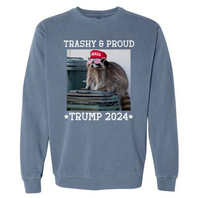 Trump’S Supporters Garbage Joe Biden Trashy And Proud Trump Garment-Dyed Sweatshirt