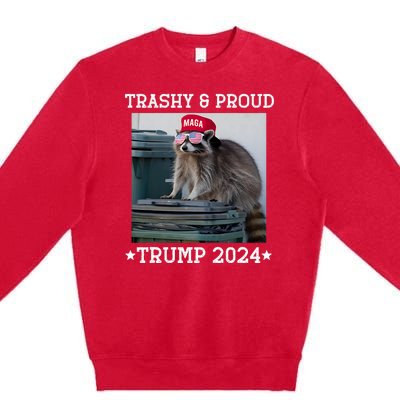 Trump’S Supporters Garbage Joe Biden Trashy And Proud Trump Premium Crewneck Sweatshirt