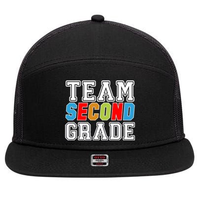 Team Second Grade 7 Panel Mesh Trucker Snapback Hat