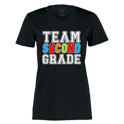 Team Second Grade Women's Momentum V-Neck T-Shirt