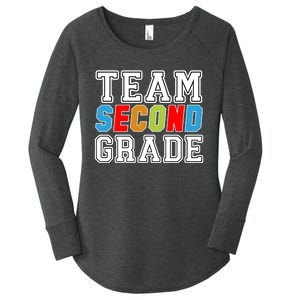 Team Second Grade Women's Perfect Tri Tunic Long Sleeve Shirt