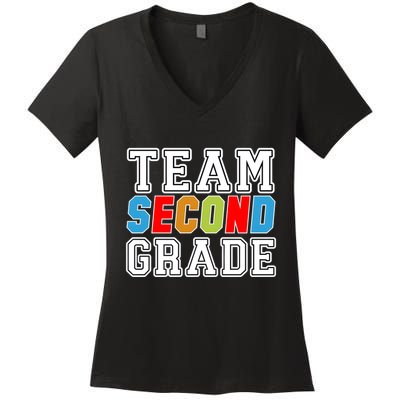 Team Second Grade Women's V-Neck T-Shirt