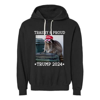 Trump’S Supporters Garbage Joe Biden Trashy And Proud Trump Garment-Dyed Fleece Hoodie