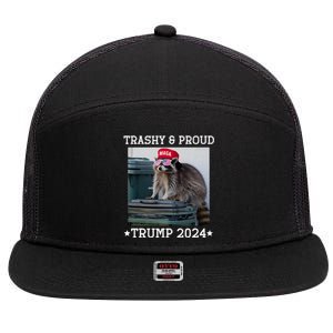 Trump’S Supporters Garbage Joe Biden Trashy And Proud Trump 7 Panel Mesh Trucker Snapback Hat