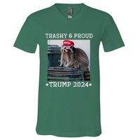 Trump’S Supporters Garbage Joe Biden Trashy And Proud Trump V-Neck T-Shirt