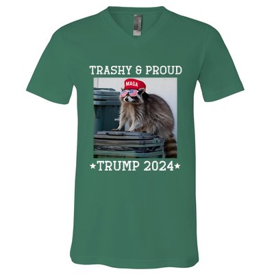 Trump’S Supporters Garbage Joe Biden Trashy And Proud Trump V-Neck T-Shirt