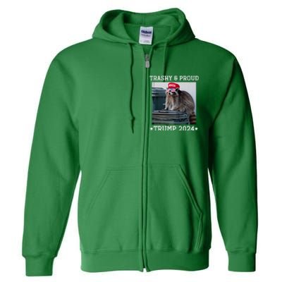 Trump’S Supporters Garbage Joe Biden Trashy And Proud Trump Full Zip Hoodie