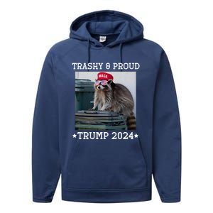 Trump’S Supporters Garbage Joe Biden Trashy And Proud Trump Performance Fleece Hoodie