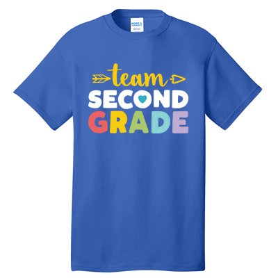 Team Second Grade Cool Gift 2Nd Student Teacher First Day Tall T-Shirt