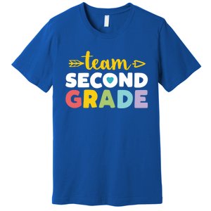 Team Second Grade Cool Gift 2Nd Student Teacher First Day Premium T-Shirt