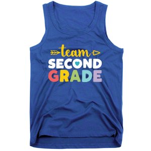 Team Second Grade Cool Gift 2Nd Student Teacher First Day Tank Top